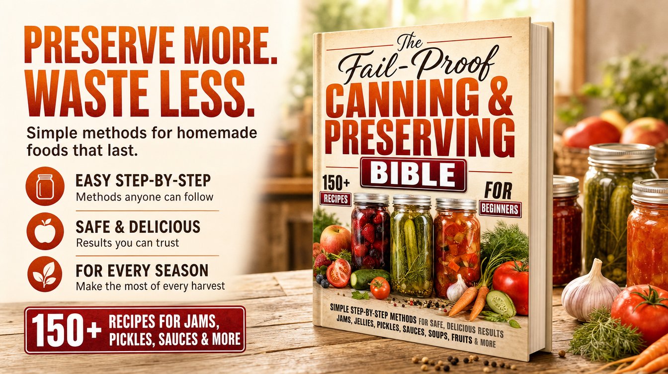 Book 1 — The Fail-Proof Canning & Preserving Bible: step-by-step methods for safely canning your harvest